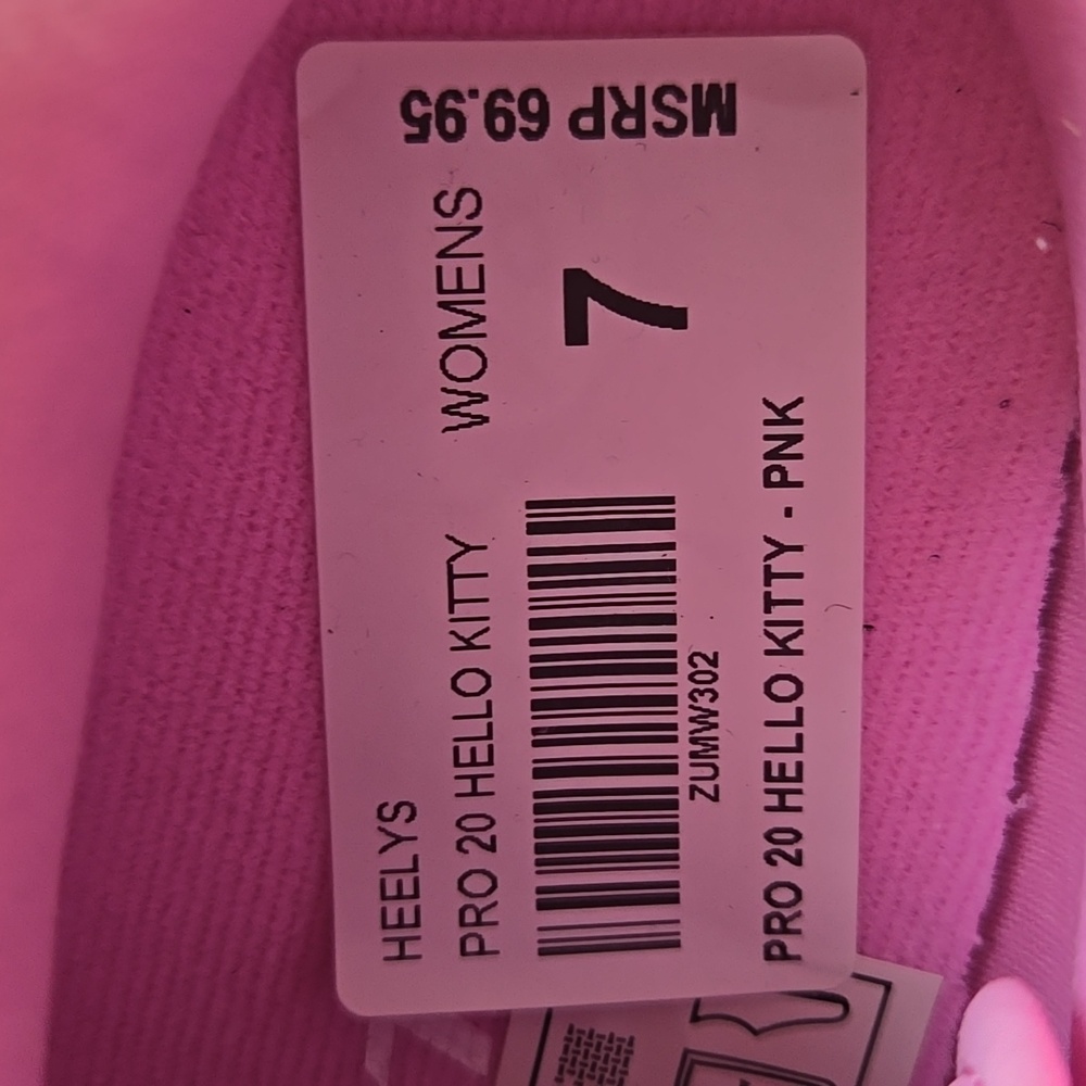 NWT Women's Pro 20 Hello Kitty Heelys in size 7 & in color Pink. - Picture 6 of 9